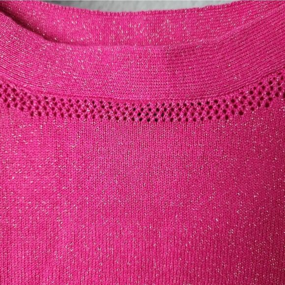 Apt. 9 festive two color block long sleeve sweater - Picture 3 of 11